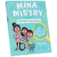 Load image into Gallery viewer, Mina Mistry Investigates Book 3: The Case of the Bicycle Thief by Angie Lake - Ages 7-9 - Paperback