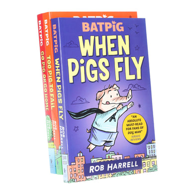 A Batpig Series By Rob Harrell 3 Books Collection Set - Ages 7-9 - Paperback