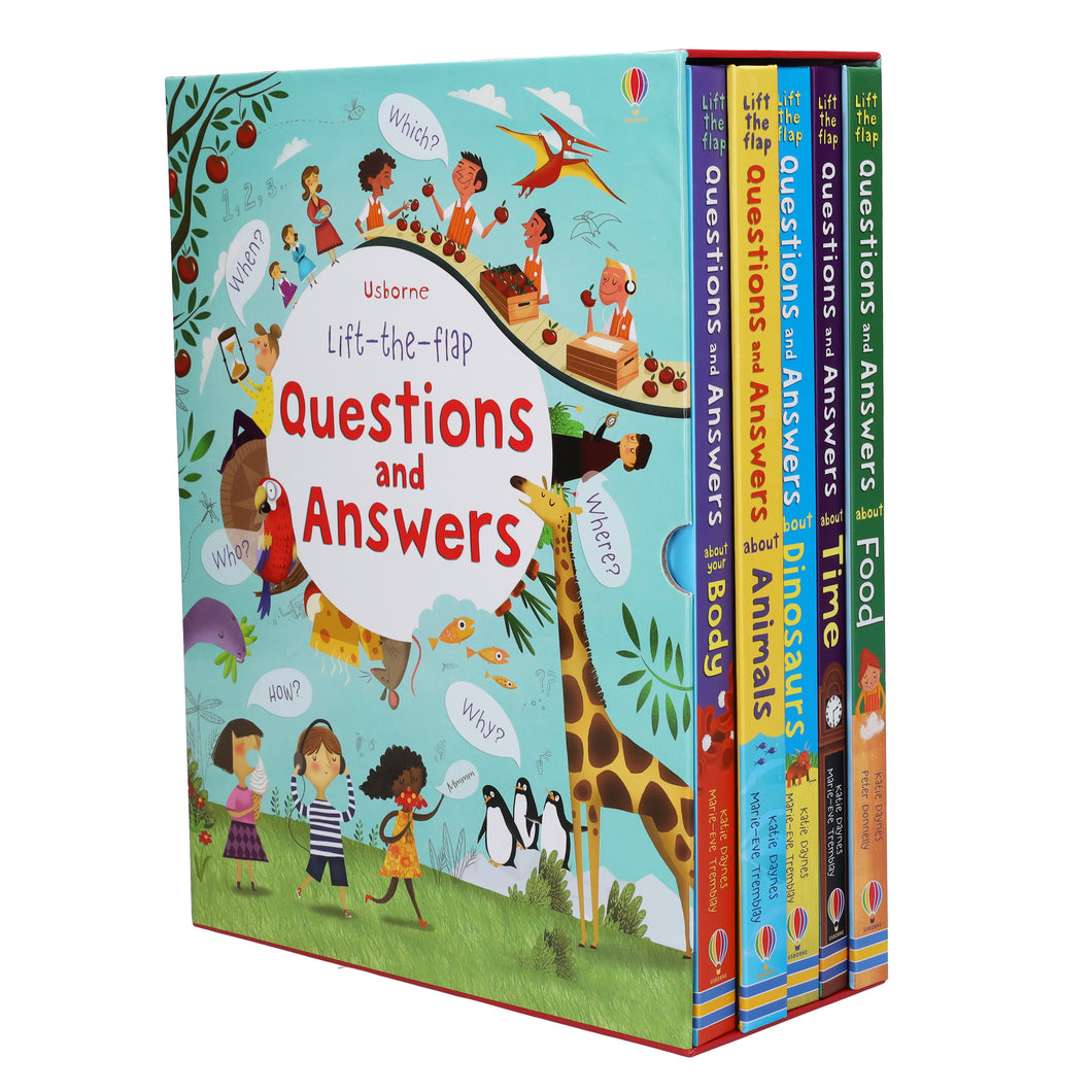 Lift-the-flap Questions and Answers 5 books by Katie Daynes Ages 0-5 – Hard Book