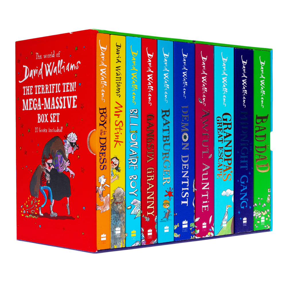 The World of David Walliams - The Terrific Ten! Mega-Massive 10 Books Collection Set - Ages 7-14 - Paperback - Bangzo Books Wholesale