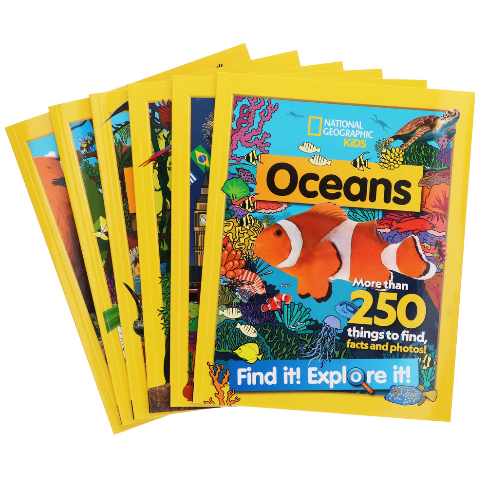 Find it! Explore it! By National Geographic Kids 6 Books Collection Set - Ages 5-7 - Paperback - Bangzo Books Wholesale