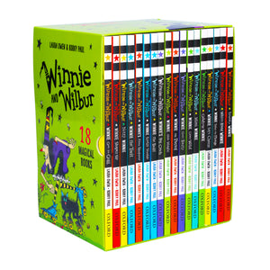 Winnie and Wilbur 18 Magical Fiction Books Children Collection Box Set by Laura Owen-Korky Paul - Ages 7-9 - Paperback