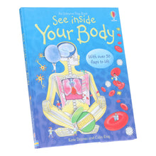 Load image into Gallery viewer, An Usborne Flap Book: See Inside Your Body: With Over 50 Flaps to Lift by Katie Daynes &amp; Colin King - Ages 6+ - Board Book