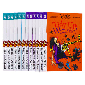 Read With Oxford: Winnie and Wilbur 12 Books Collection Set (Stage 5 & 6) By Laura Owen - Ages 5-6 - Paperback