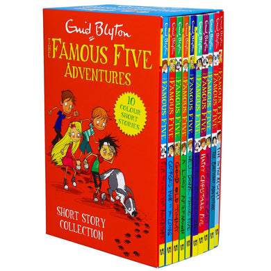 The Famous Five Adventures Short Story Collection By Enid Blyton 10 Colour Books Box Set - Ages 9-11 - Paperback