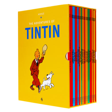 The Adventures of Tintin by Hergé: 90th Anniversary 23 Books Box Set - Ages 7+ - Paperback