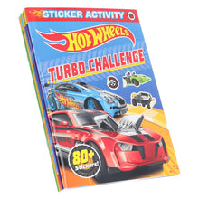 Load image into Gallery viewer, HotWheels 5 Sticker &amp; Colouring Activity Books Set - Ages 3+ - Paperback