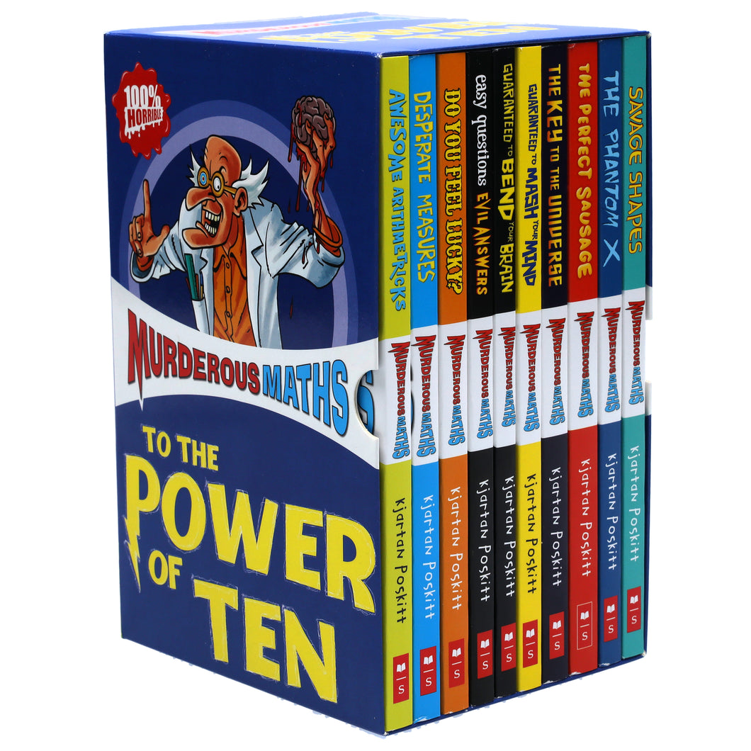Murderous Maths Collection 10 books Set by Kjartan Poskitt - Ages 8-12 - Paperback - Bangzo Books Wholesale