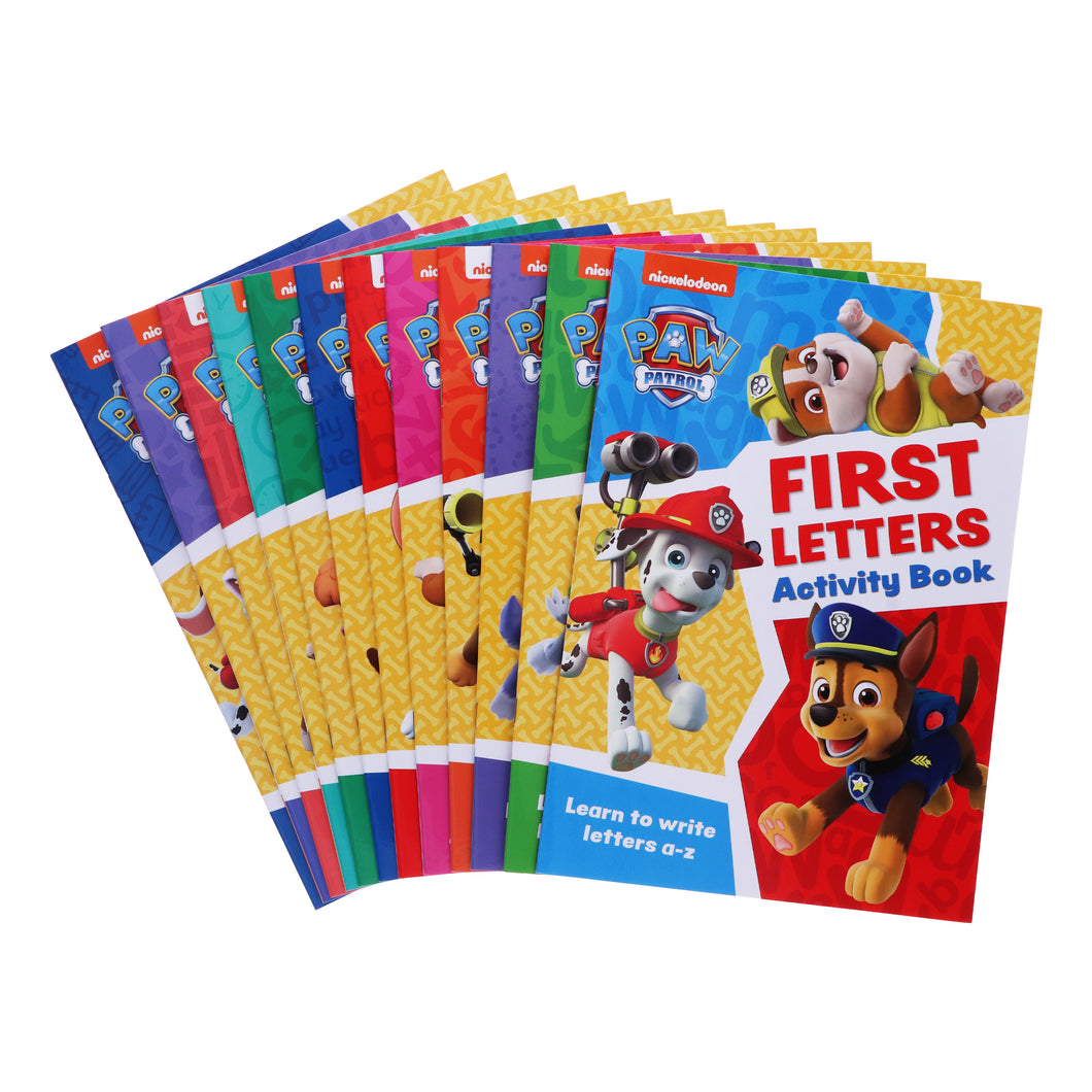 Paw Patrol Get set for school Activity Books By Collins 12 Books Collection Set - Ages 3-4 - Paperback