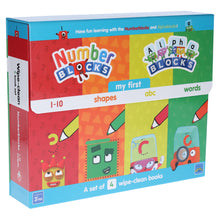 Load image into Gallery viewer, Numberblocks And Alphablocks - My First Numbers And Letters: Set Of 4 Wipe-Clean Books (Pens Included) - Ages 0-5 - Paperback