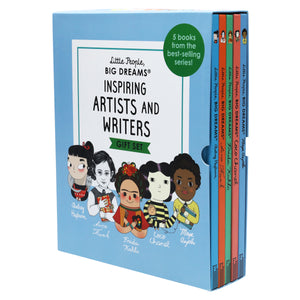 Little People Big Dreams Inspiring Artists and Writers Gift 5 Books Box Collection Set by Lisbeth Kaiser - Ages 7-9 - Hardback