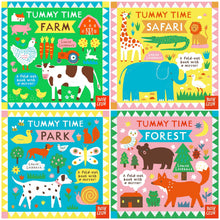 Load image into Gallery viewer, Tummy Time Series by Louise Lockhart 4 Books Collection Set - Ages 0-5 - Board Book (A Fold-out Book with a mirror!)