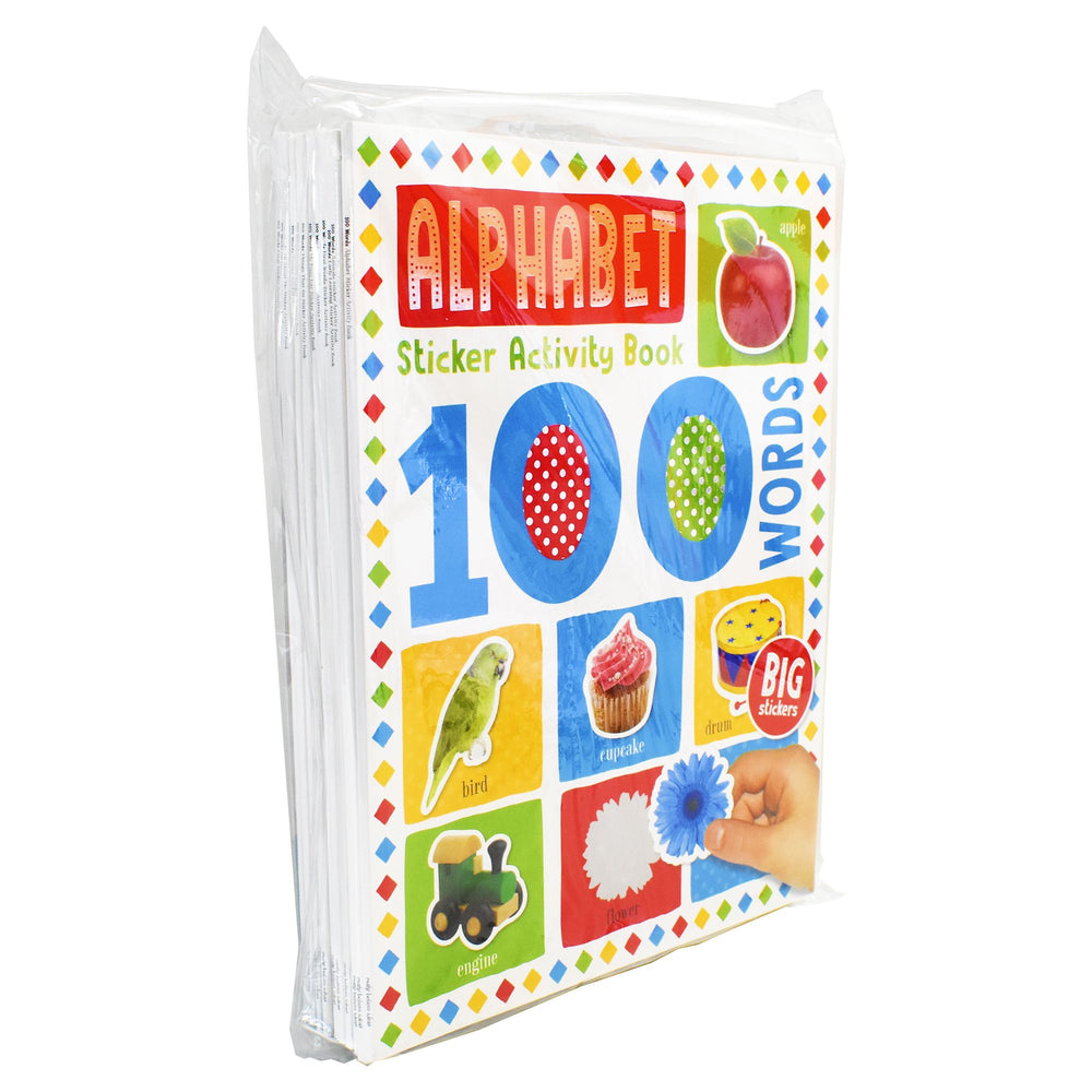 100 Words Sticker Activity 10 books set - Ages 7-9 - Paperback 