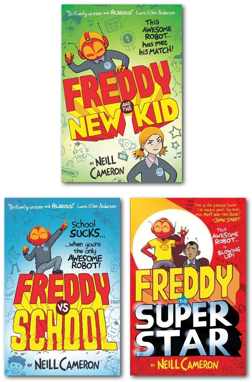 The Awesome Robot Chronicles Series by Neill Cameron: 3 Books Collection Set - Ages 7-9 - Paperback - Bangzo Books Wholesale