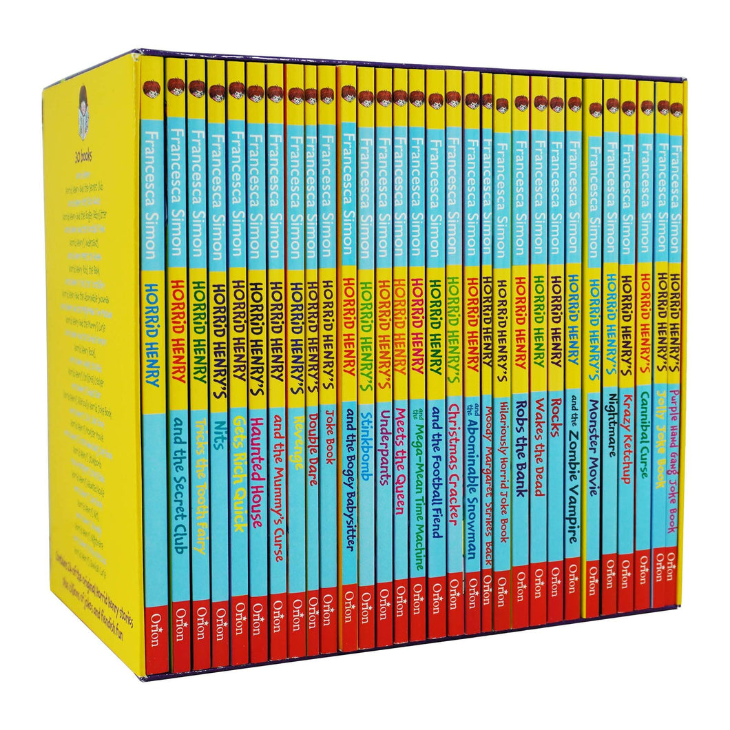 Horrid Henry the Complete Story Collection 30 Books Box Set By Francesca Simon - Ages 6-11 - Paperback