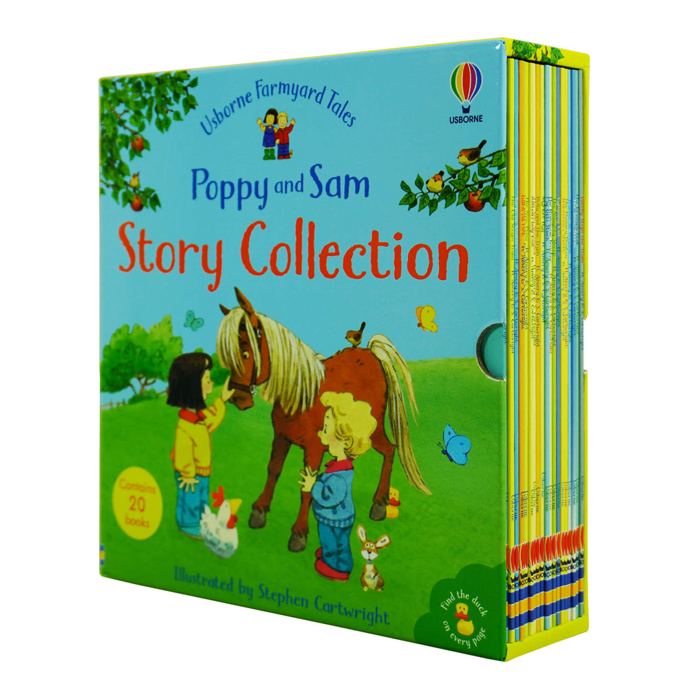 Usborne Farmyard Tales Poppy and Sam Story Collection 20 Books Box Set By Stephen Cartwright - Ages 2-6 - Paperback - Bangzo Books Wholesale