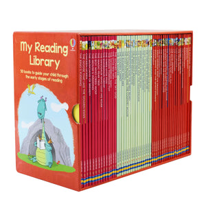 Usborne My Second Reading Library (Level 3, 4 & Series One) 50 Books Box Set - Ages 5-7 - Paperback