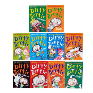 Dirty Bertie Series 2 Collection 10 Books Set (Book 11-20) by David Roberts - Age 5 years and up - Paperback