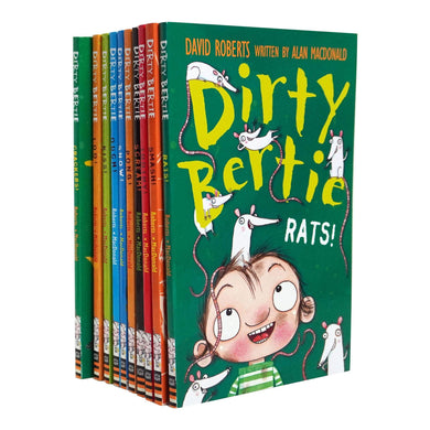 Dirty Bertie Series 2 Collection 10 Books Set (Book 11-20) by David Roberts - Age 5 years and up - Paperback