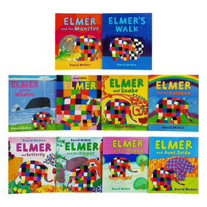Elmer Children Picture 10 Books Collection Set By David McKee - Ages 5+ - Paperback - Bangzo Books Wholesale