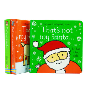 That's not my Series 3 Books Christmas Collection Set By Fiona Watt (My Santa..., My Reindeer... & My Elf...) - Ages 0-5 - Board Book