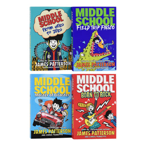 James Patterson Middle School 4 Books - Ages 9 -14 - Paperback