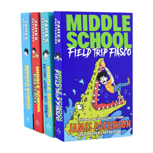 James Patterson Middle School 4 Books - Ages 9 -14 - Paperback