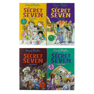 The Secret Seven Series By Enid Blyton 4 Books 12 Story Collection Set - Ages 6-8 - Paperback - Bangzo Books Wholesale