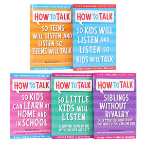 How to Talk Series 5 Books Set By Adele Faber & Elaine Mazlish - Non Fiction - Paperback