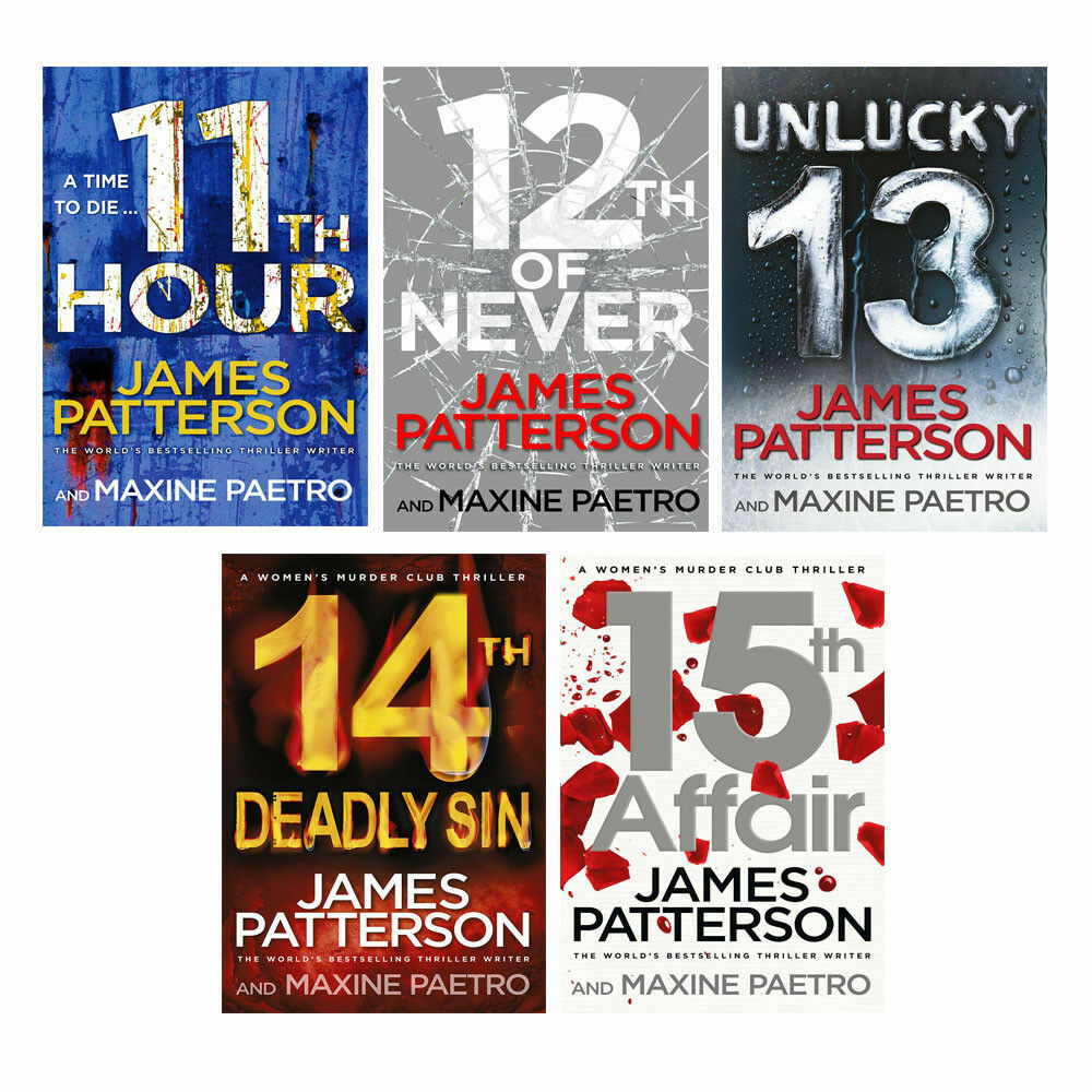 Women Murderclub Series 5 Books (11-15) Paperback Collection By James Patterson 