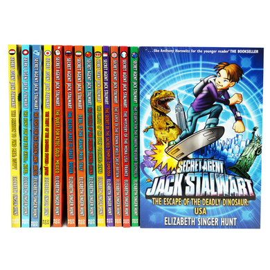 Secret Agent Jack Stalwart Collection By Elizabeth Singer Hunt 14 Books Set - Ages 5+ - Paperback