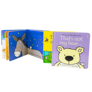 Usborne Touchy Feely Frog Bear Donkey 3 Board Books Collection 