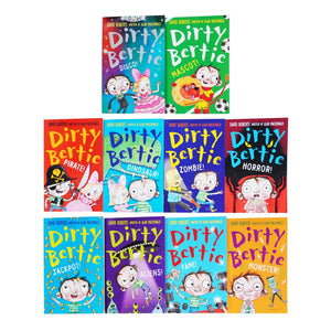 Dirty Bertie Series 3 Collection 10 Books Set (Book 21-30) by David Roberts - Age 5 years and up - Paperback