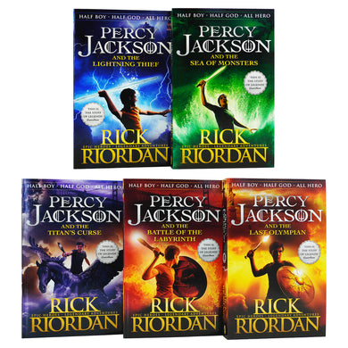 Percy Jackson Collection 5 Books By Rick Riordan - Ages 7+ - Paperback