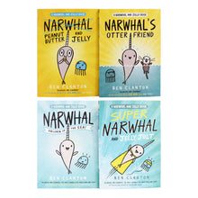Load image into Gallery viewer, Narwhal and Jelly 4 Book Set Collection by Ben Clanton - Ages 5-7 - Paperback