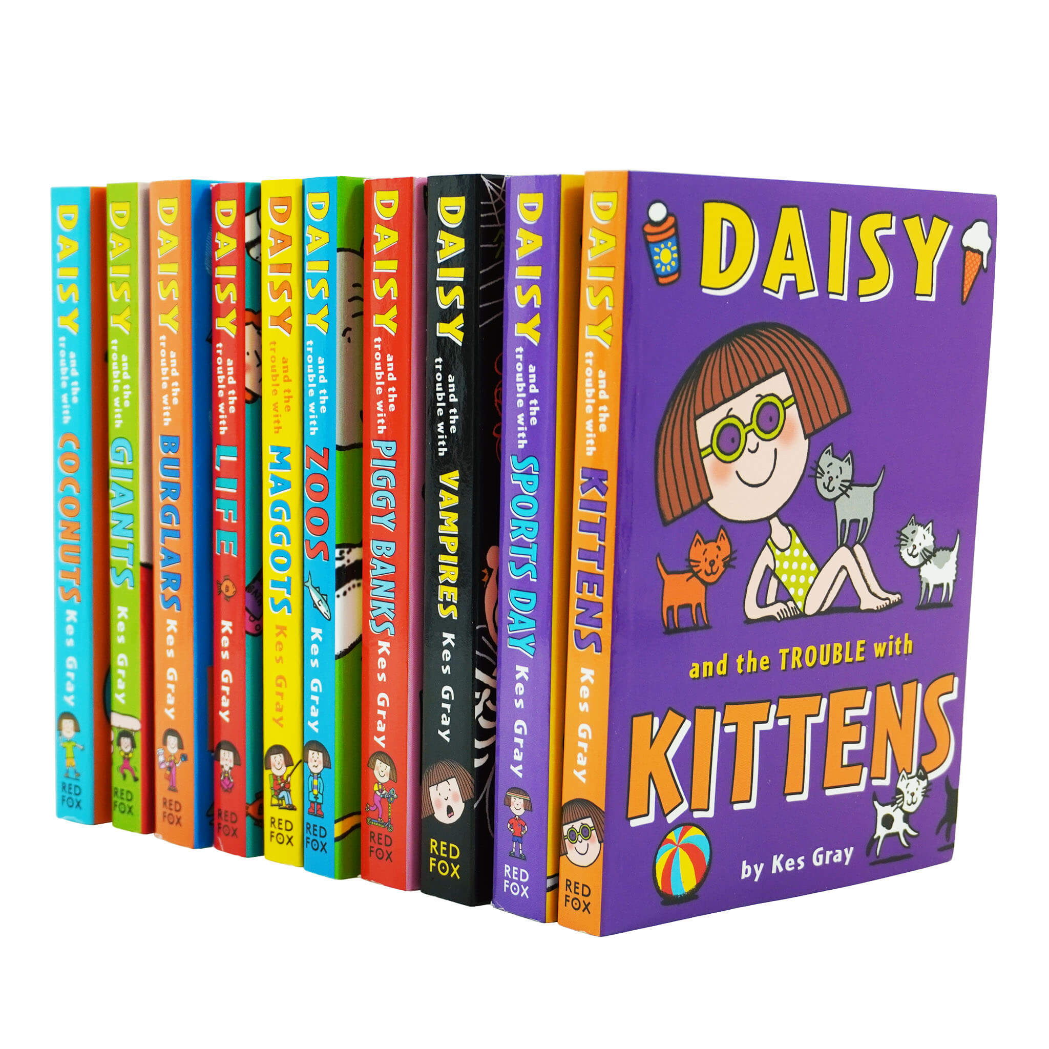 Daisy & The Trouble With Kittens By Kes Gray 10 Books Collection