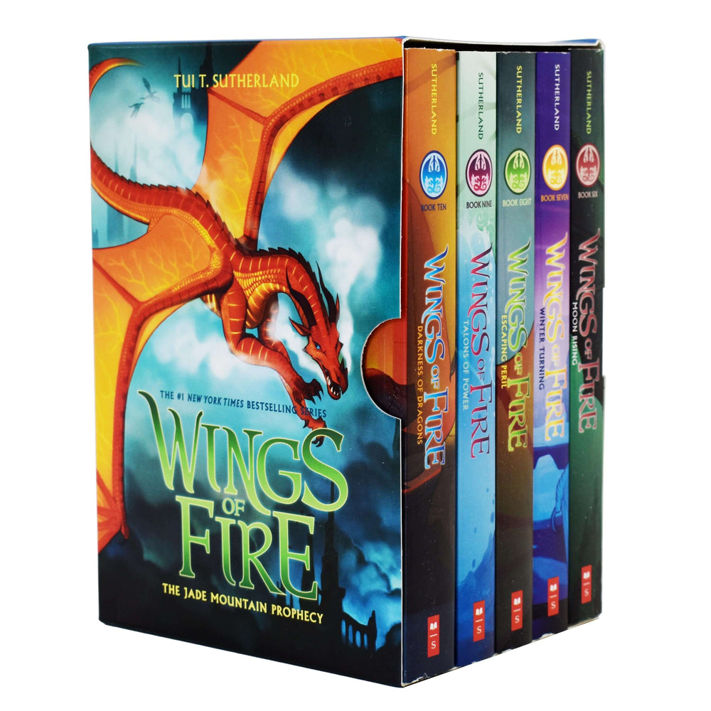 Wings of Fire The Jade Mountain Prophecy 5 Books (6-10) By Tui T. Sutherland - Ages 9-14- Paperback - Bangzo Books Wholesale