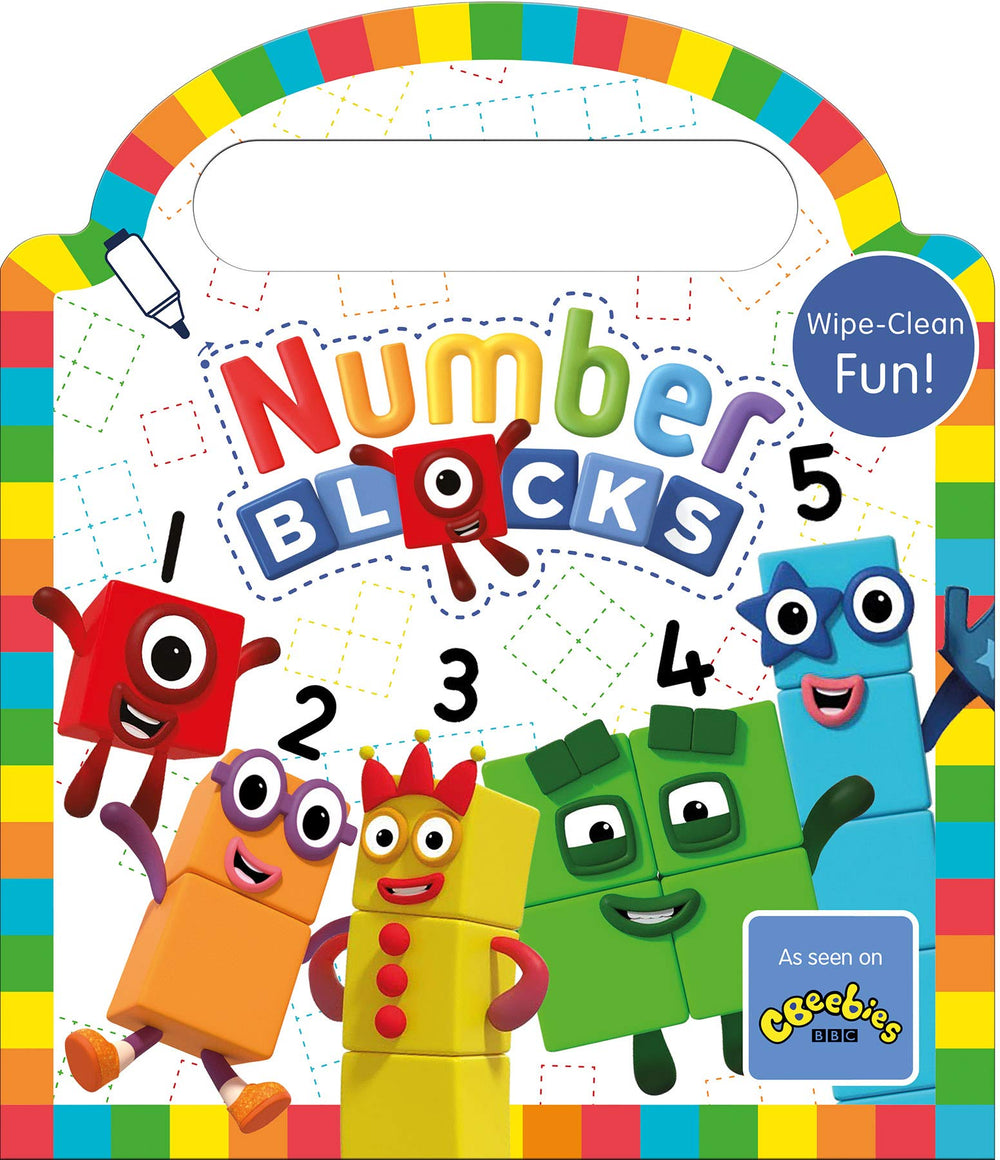 Number Blocks Wipe Clean Fun Children Book Hardback By Sweet Cherry Publisher 