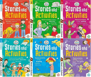 Biff Chip Kipper Phonics Stories & Activities Pack 6 Books Collection Stage 1to3 