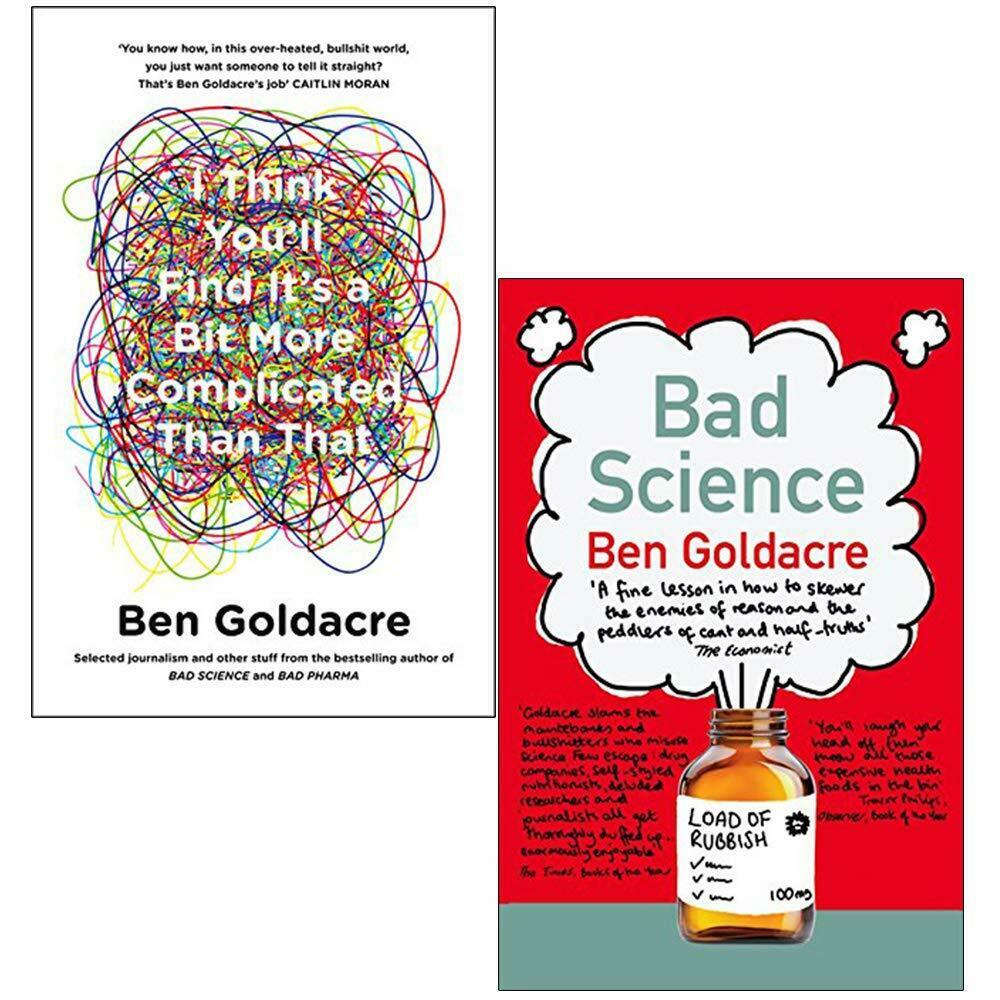 Ben Goldacre 2 Books Young Adult Collection Paperback Set - Bad Science , I Think.. 