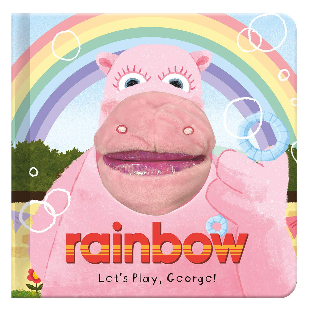 Let's Play, George! Cute and cuddly hand puppet Book for bedtime reading: Rainbow Hand Puppet Fun By Kellie Jones - Ages 3-5 - Board Books