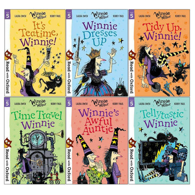 Read With Oxford Winnie & Wilbur Stage 5 Pack 6 Books Children Collection Paperback Set 