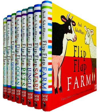 Axel Schefflers Flip Flap Series 8 Books Children Collection Hardback Set