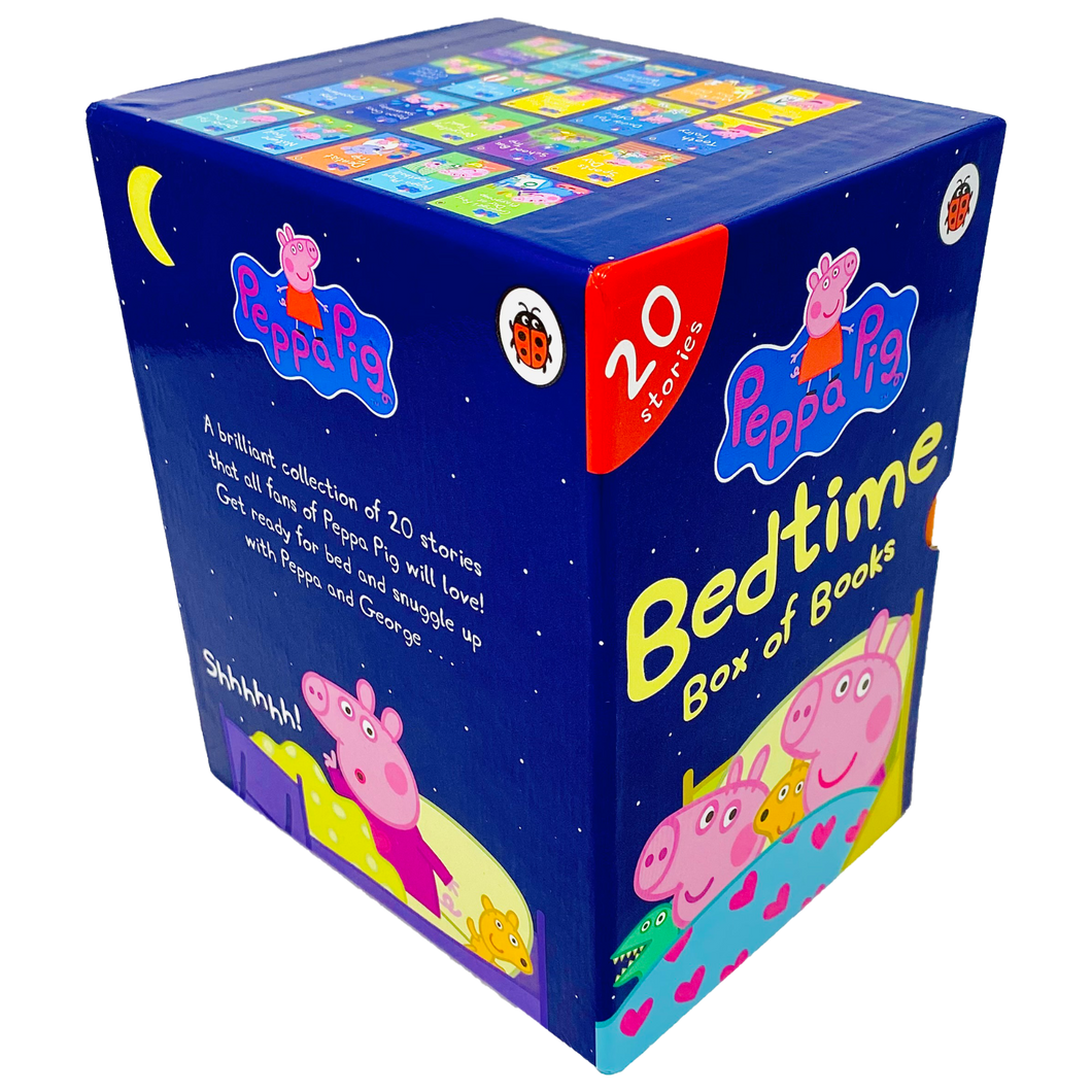 Peppa Pig Bedtime Stories 20 Books Children Pack Hardback Box Set By Ladybird