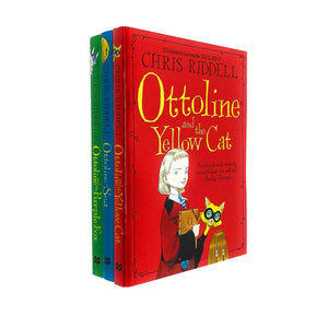Ottoline Series 3 Books Children Collection Pack Paperback Gift Set By Chris Riddell