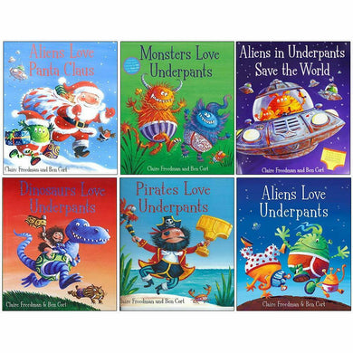 Aliens Love Underpants 6 Picture Books Children Collection Pack Paperback By Claire Freedman