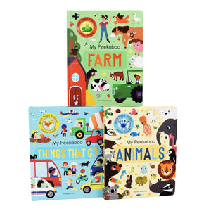 My Peekaboo Lift The Flap Library 3 Books Collection Box Set - Ages 0-5 - Hardback