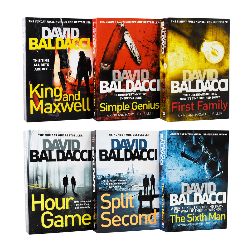 King and Maxwell Series 6 Books Collection Set by David Baldacci - Ages 18 years and up - Paperback