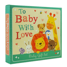 Load image into Gallery viewer, To Baby With Love Baby Gift Set 4 Books Set With 16 Milestone Cards - Ages 0-5 - Board Book/Hardback