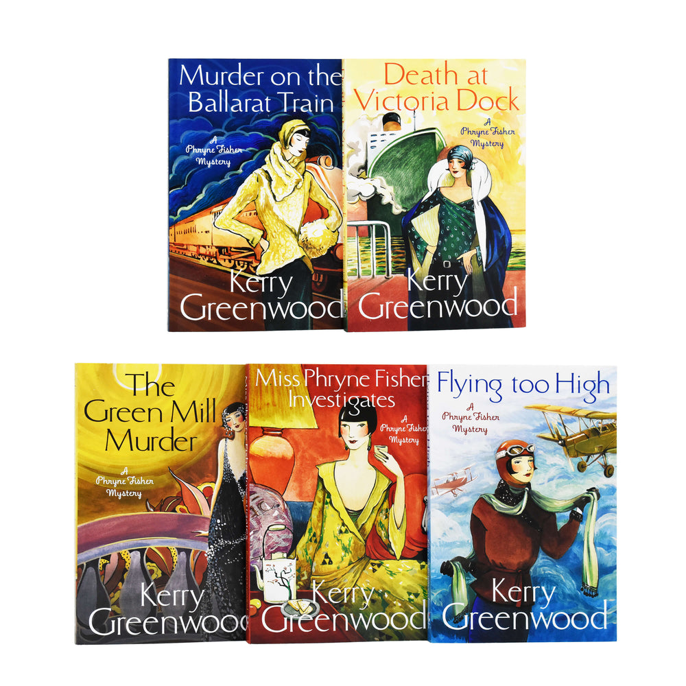 Miss Phryne Fisher Investigates By Kerry Greenwood 5 Books Collection Set - Fiction - Paperback - Bangzo Books Wholesale